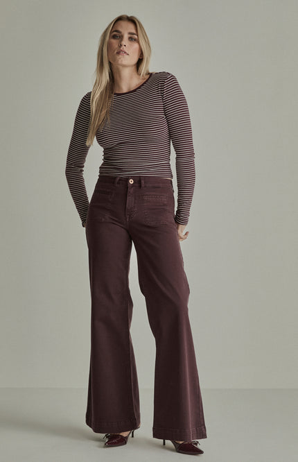 Broek Sharon Pocket Wonder Comfort Burgundy Red FW261281451 L32
