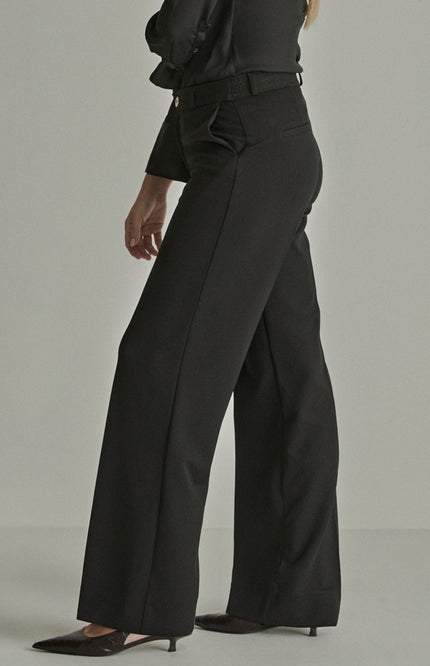 Broek Mira Elastic Crepe Black NOS199206 L32