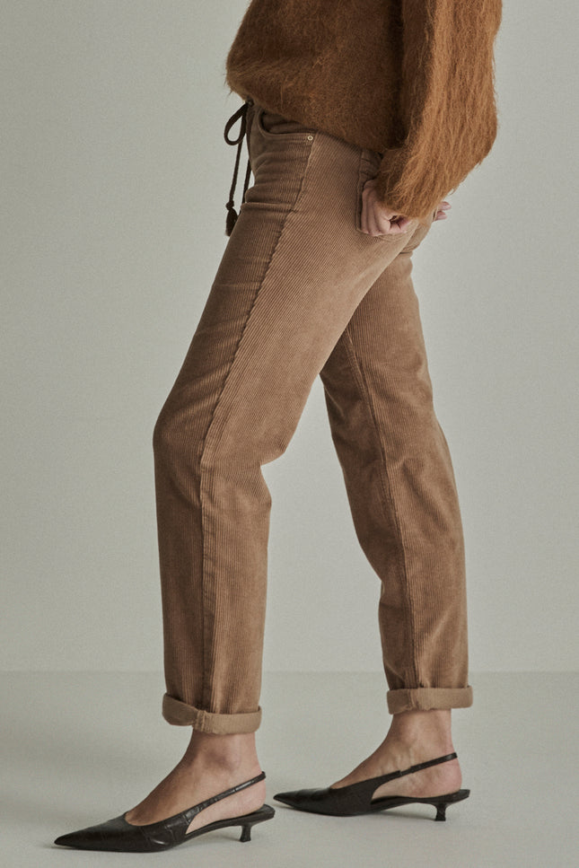 Broek Bobby Vintage Corduroy Camel FW262104091 L30