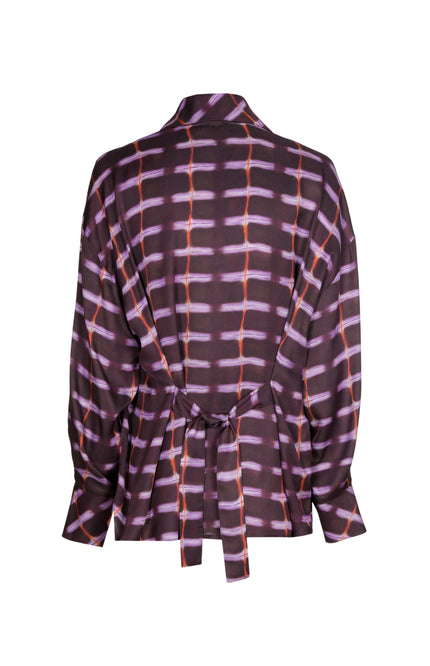 Blouse Strik Print Multi Color 4659-59