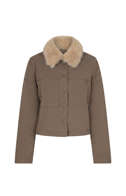 Jacket & Fur Color Truffle SRB5120