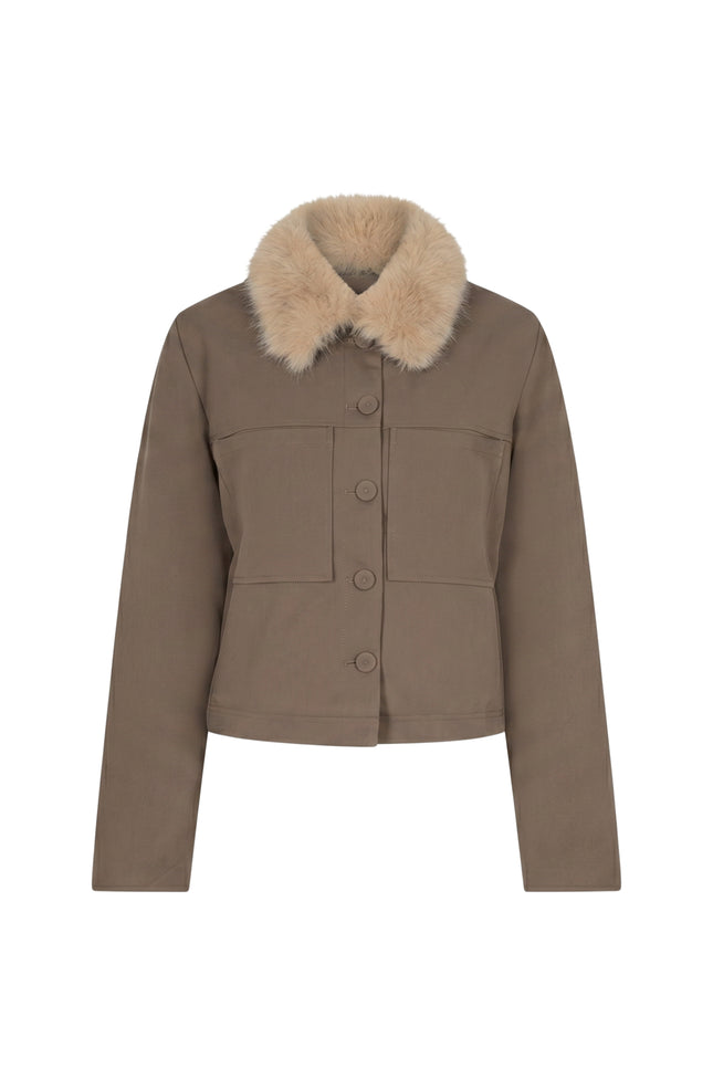 Jacket & Fur Color Truffle SRB5120