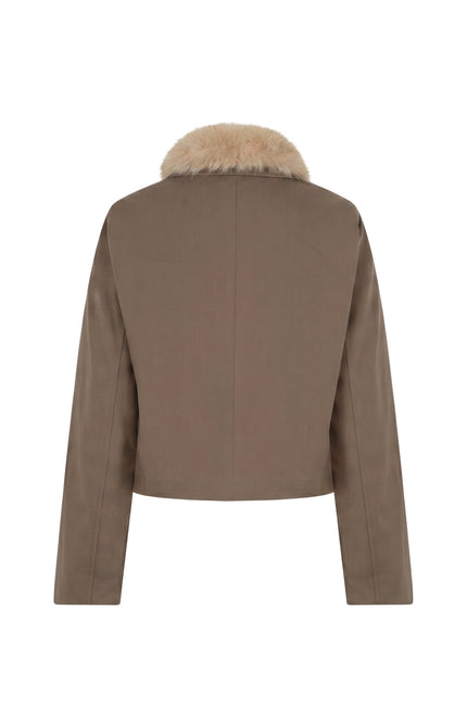 Jacket & Fur Color Truffle SRB5120