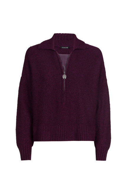 Trui Halfzip Plum 4222-45