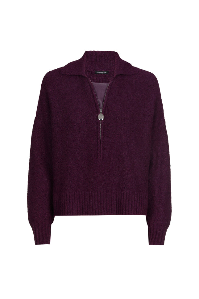 Trui Halfzip Plum 4222-45