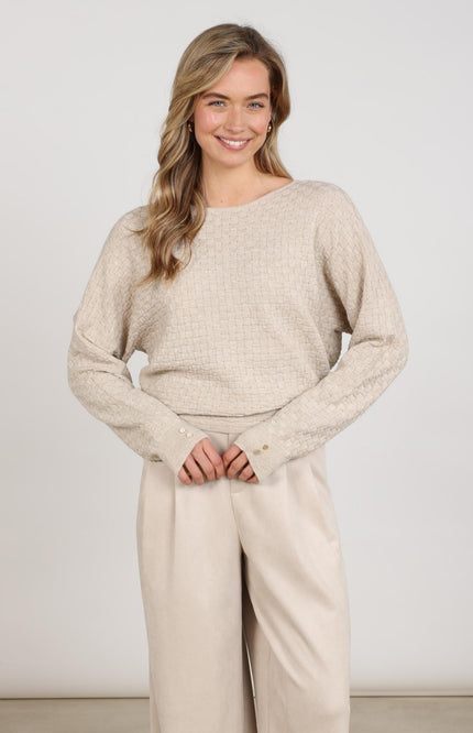 Top Kento Lurex Sand NKF01062