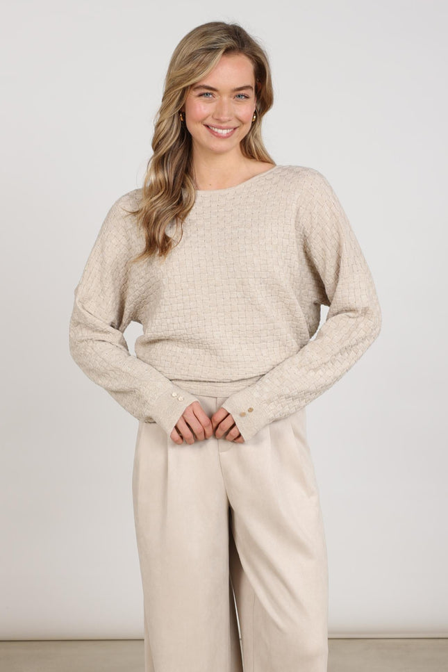 Top Kento Lurex Sand NKF01062