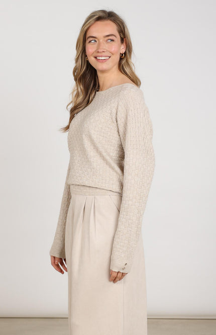 Top Kento Lurex Sand NKF01062
