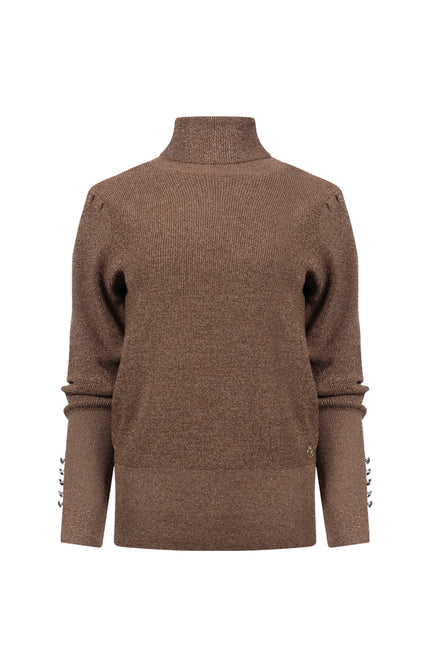 Trui Sylvia Lurex Taupe NKF03048