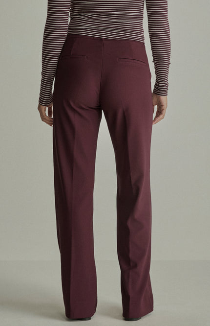 Broek Mira Elastic Twill Jersey Burgundy Red FW261220206 L32