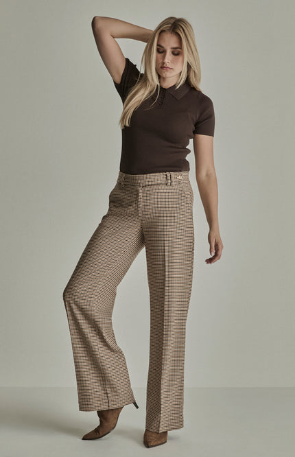 Broek Mira Elastic Pied De Poule FW262283206 L32