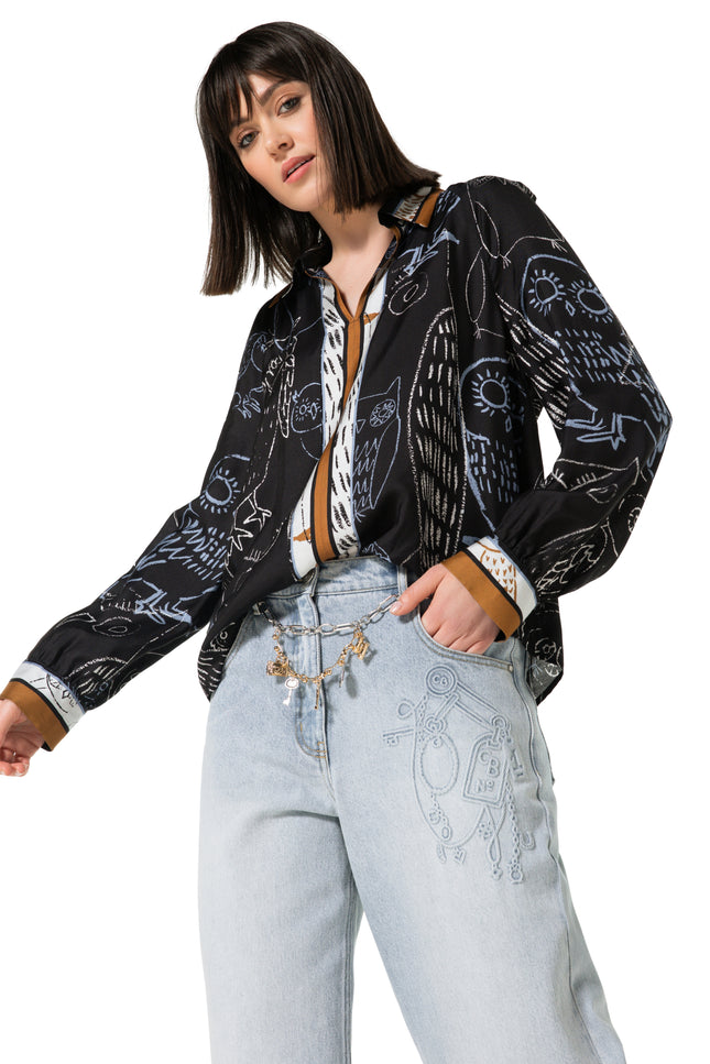 Blouse Print Multi Color 4637-29