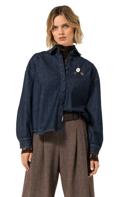 Blouse Jeans Fantasie Dark Blue 4616-23