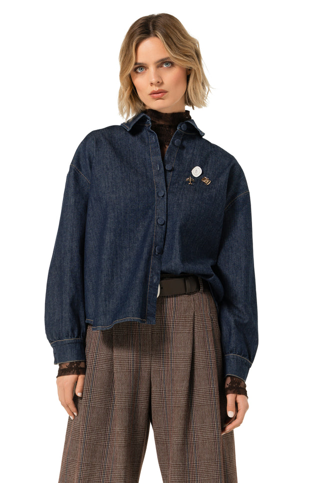 Blouse Jeans Fantasie Dark Blue 4616-23