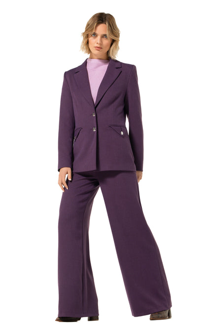 Broek Effen Purple 4567-44