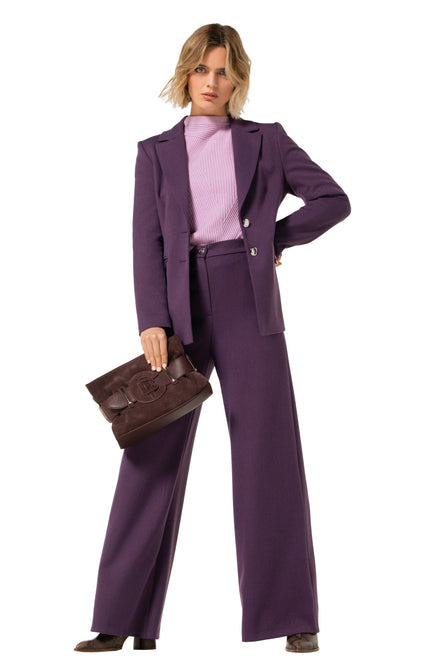 Broek Effen Purple 4567-44