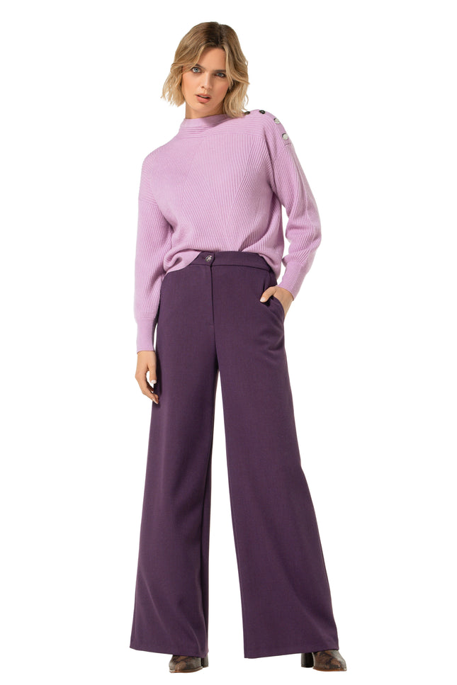 Broek Effen Purple 4567-44
