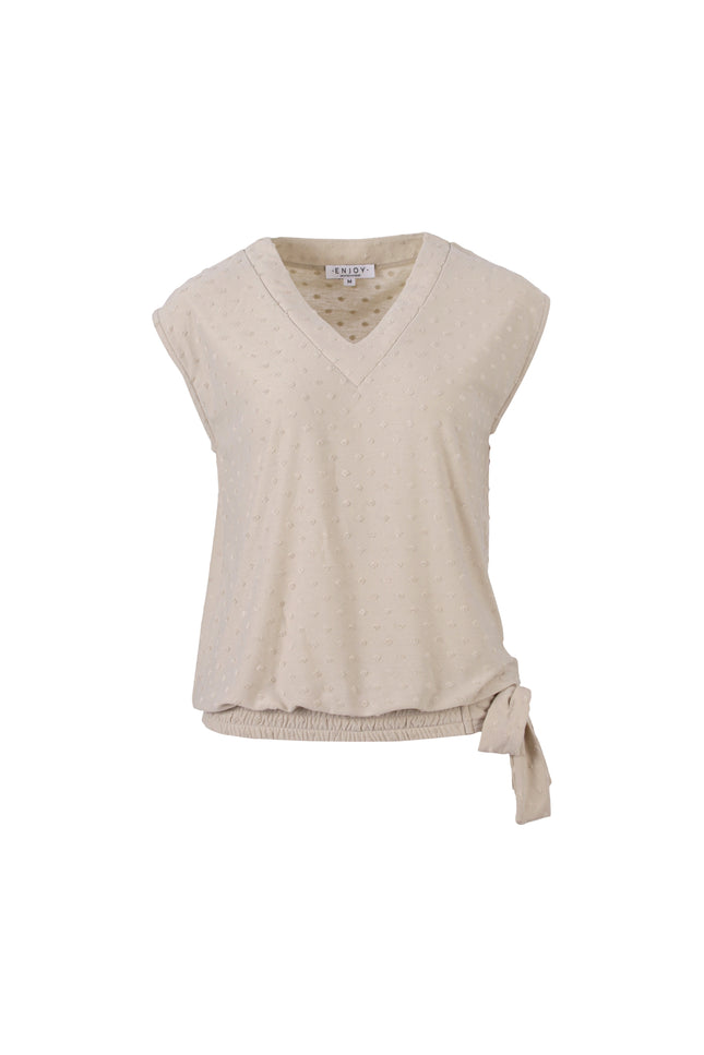 Blouse Strik Structuur Zand 183691
