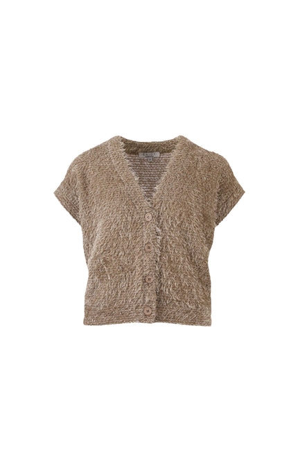 Gilet Fluffy Taupe 475606