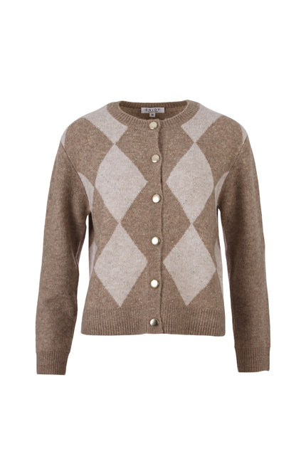 Vest Ruitjes Zand 890600