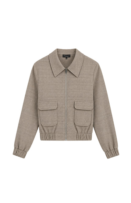 Bomber Rumi Cappuccino Check