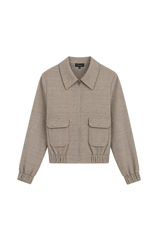 Bomber Rumi Cappuccino Check