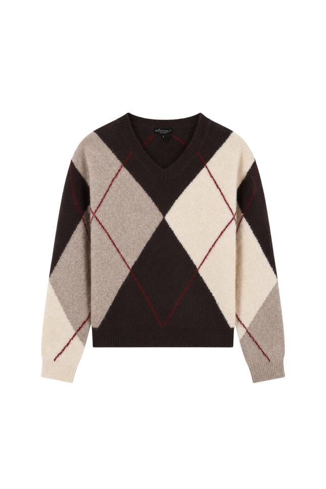 Trui Gracie Dark Coffee Check