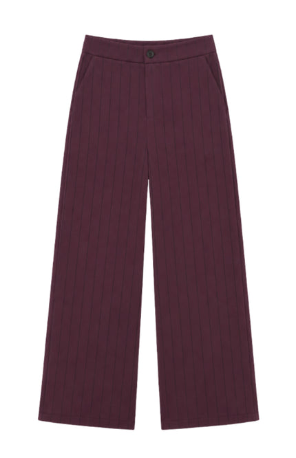 Broek Louise Merlot Stripes