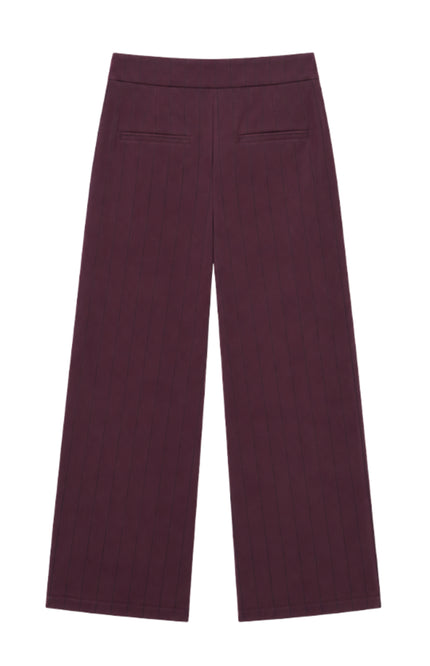 Broek Louise Merlot Stripes