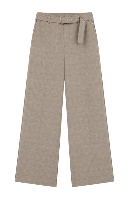 Broek Rumi Cappuccino Check
