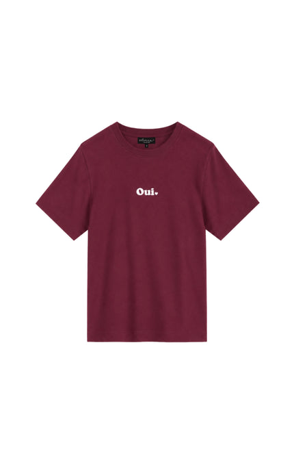 T-shirt Oui Merlot