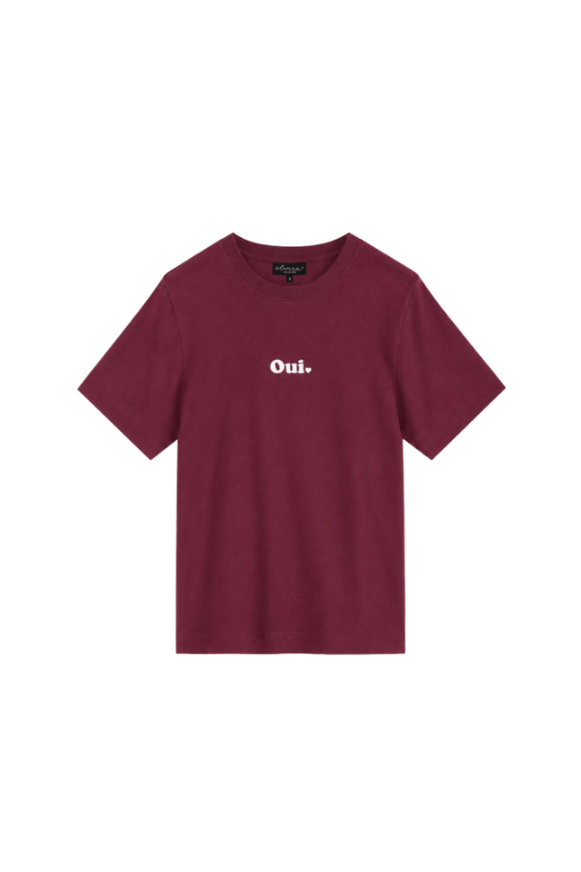 T-shirt Oui Merlot