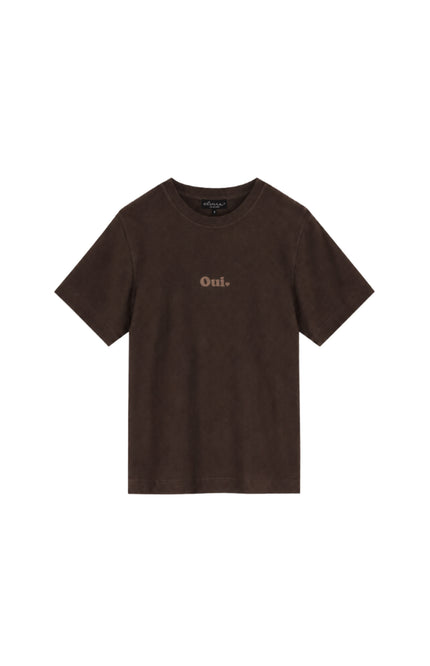 T-shirt Oui Dark Coffee