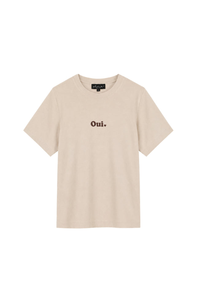 T-shirt Oui Offwhite Dark Coffee