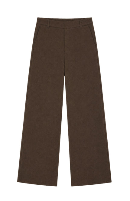 Broek Riley Dark Coffee Zigzag