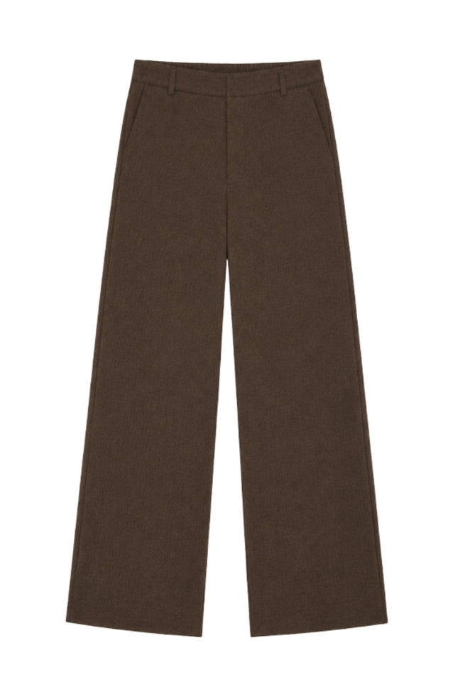 Broek Riley Dark Coffee Zigzag
