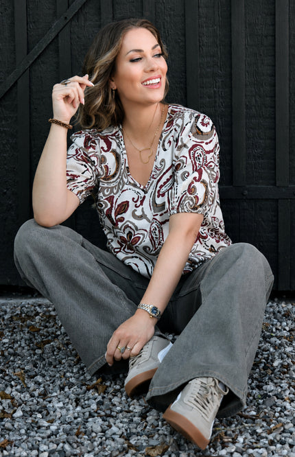 Blouse Paisley Print Port 183672