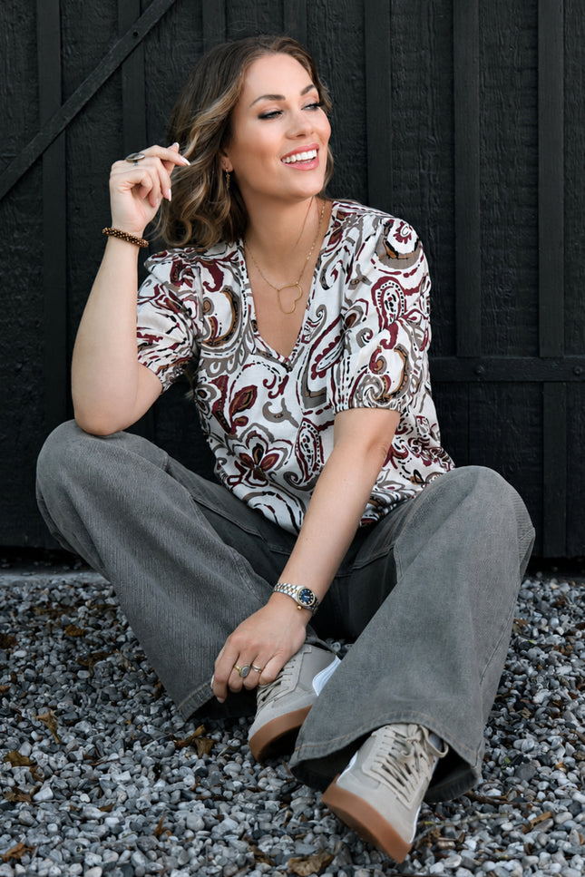 Blouse Paisley Print Port 183672