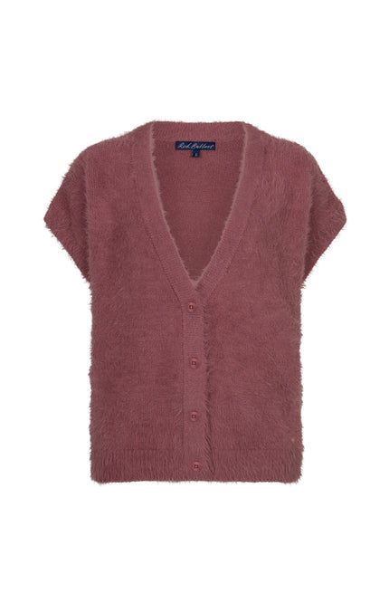 Top Sleeveless Fuzzy Mauve SRB5116