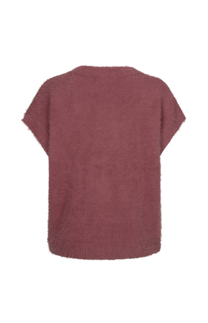 Top Sleeveless Fuzzy Mauve SRB5116