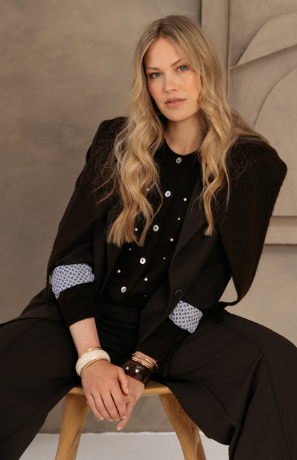 Vest Boukje Dark Chocolate CA128
