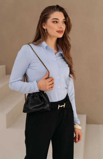 Blouse Lotte Stripe White Blue BL313
