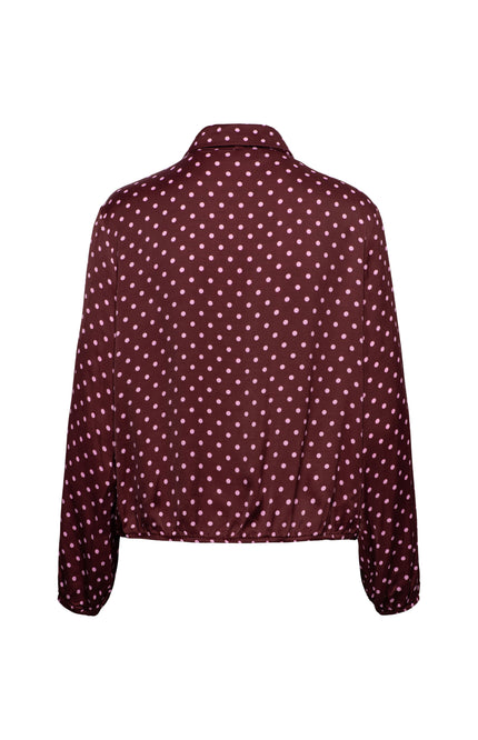 Blouse Alisha Polka Burgundy Multi BL448
