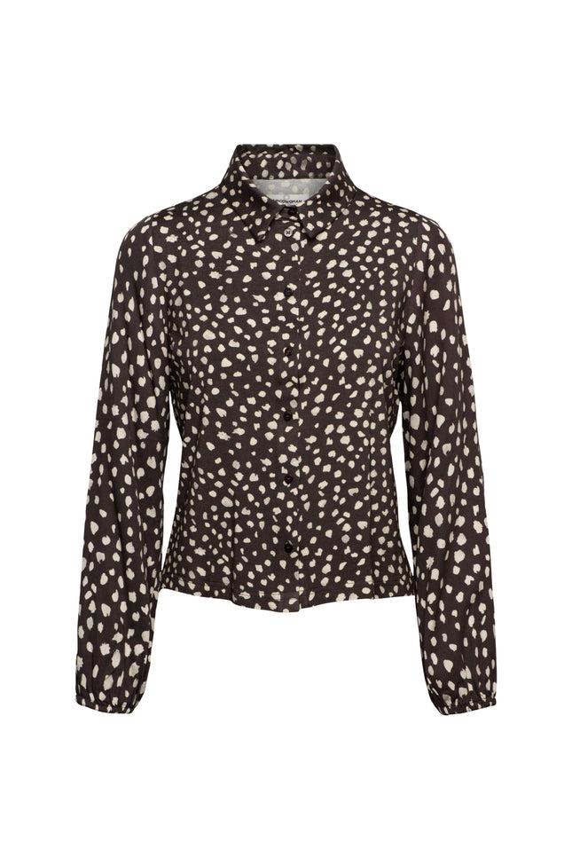 Blouse Anja Bambi Dark Chocolate BL458
