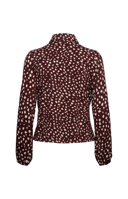 Blouse Anja Bambi Burgundy Multi BL458