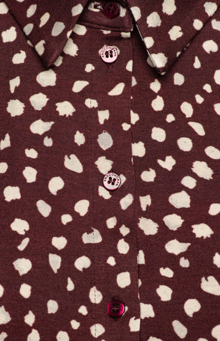 Blouse Anja Bambi Burgundy Multi BL458