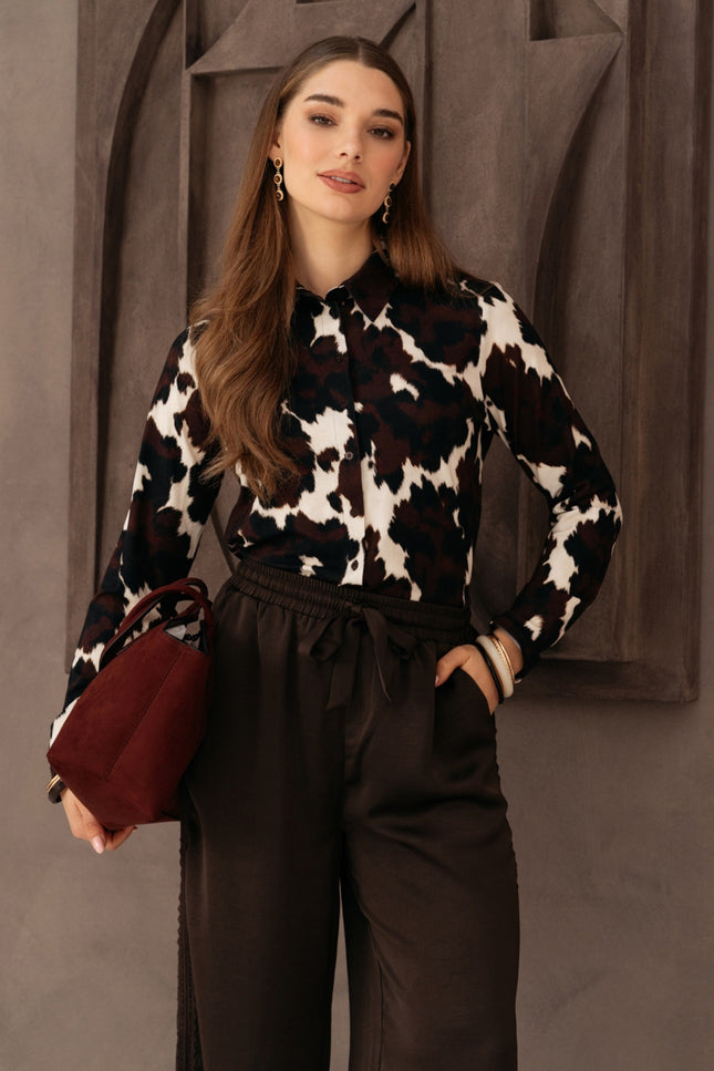 Blouse Lotte Cow Black Multi BL459