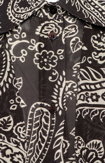 Blouse Alisha Paisley Dark Chocolate BL463