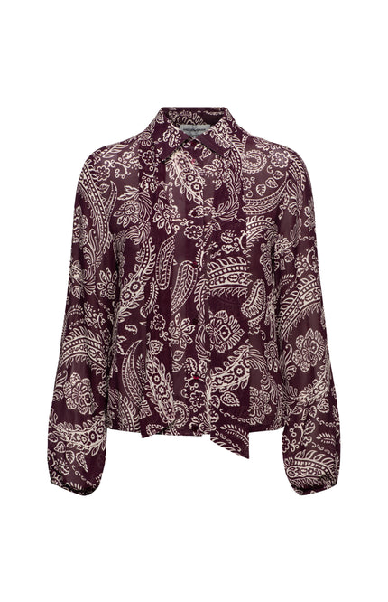 Blouse Alisha Paisley Burgundy Multi BL463