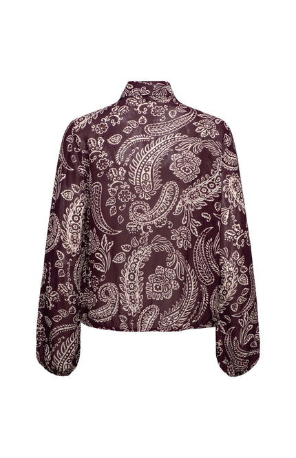 Blouse Alisha Paisley Burgundy Multi BL463